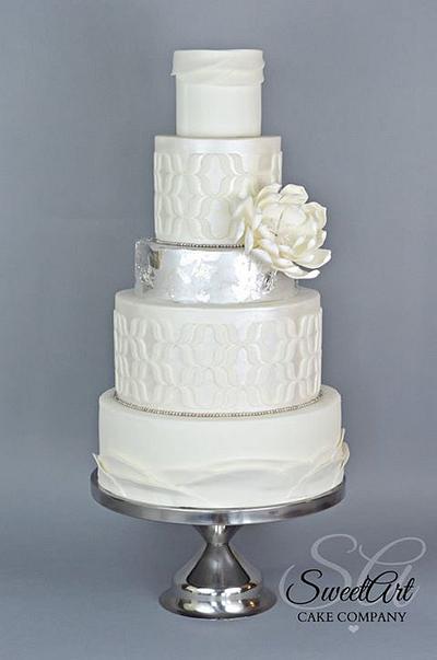 Elegant Wedding Cake  - Cake by Shannon Mayes-SweetArt Cake Company