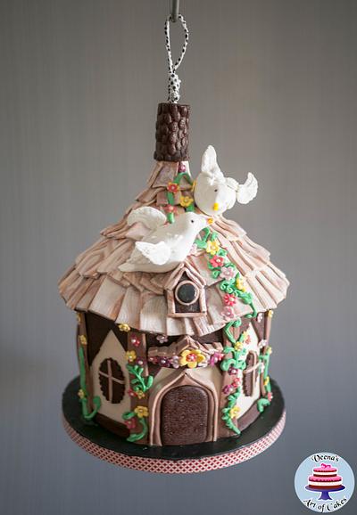 Hanging Bird House Cake - Cake by Veenas Art of Cakes 