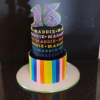 13th Birthday  cake - Cake by The Custom Piece of Cake
