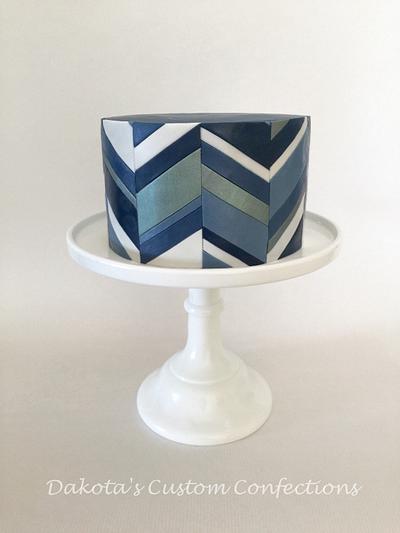 Chevron cake - Cake by Dakota's Custom Confections