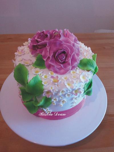 My first roses  - Cake by Bistra Dean 