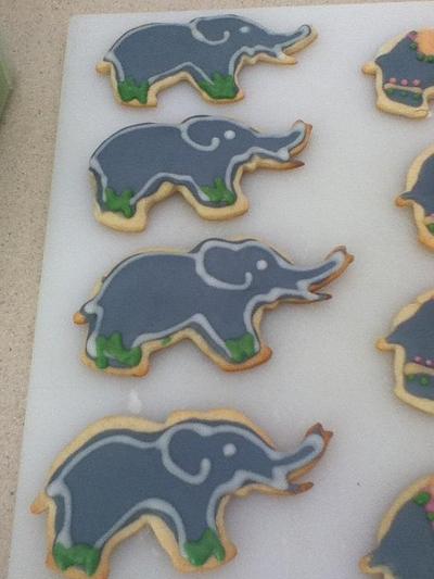 elephant cookies - Cake by cakes by khandra
