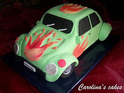 The unic green volkswagen ... - Cake by Carolina Campos Oliveira