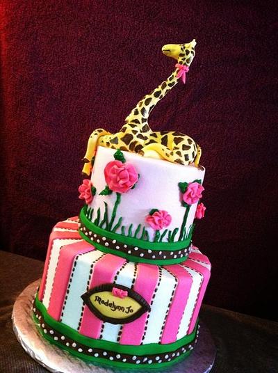 baby shower giraffe cake - Cake by Joy Jarriel