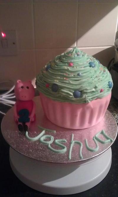 Peppa Pig cake all handmade! - Cake by Kirsty