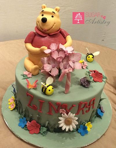 Winnie the pooh sculpted cake - Cake by D Sugar Artistry - cake art with Shabana