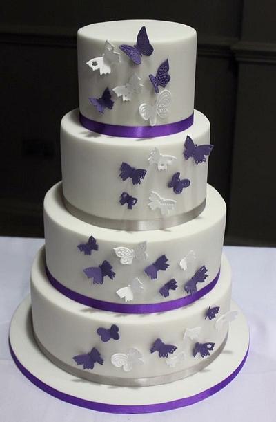 Butterfly Wedding Cake - Cake by looeze