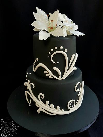 Black & White - Cake by GoshCakes