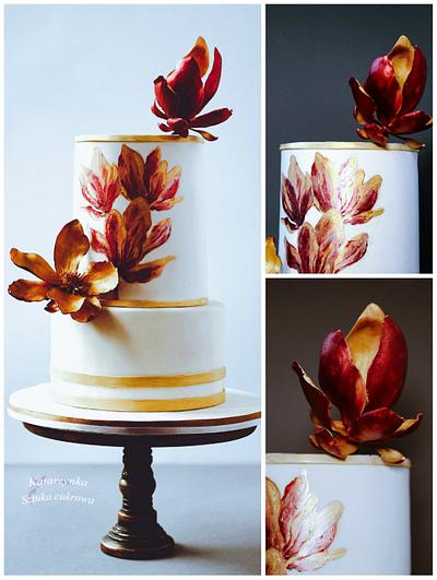 Magnolia - Cake by Katarzynka