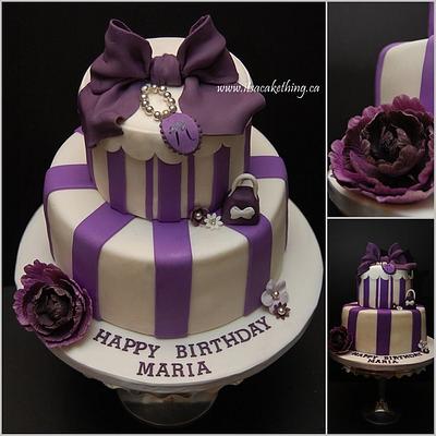 Elegant Birthday for a Special Mom - Cake by It's a Cake Thing 