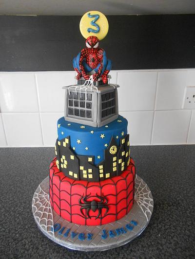 spiderman cake - Cake by nicolascakes