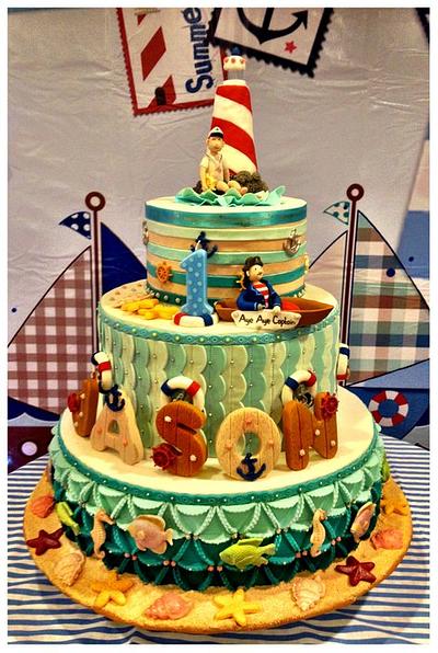 Sailor Theme Cake - Cake by three lights cakes