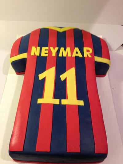 soccer jersey cake - Cake by Beverlee Parsons