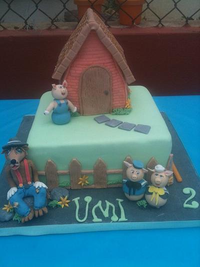 Three little pigs - Cake by Millie