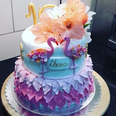 Flamingo cake - Cake by mimsmateva