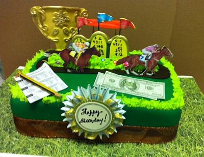 Horse Racing Cake - Cake by Fun Fiesta Cakes  