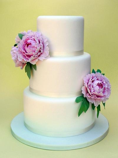 Peony wedding cake - Cake by Elena Fabbrini