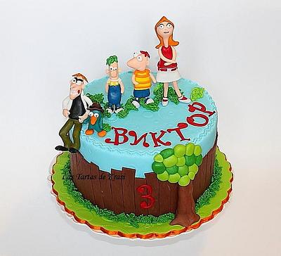 Phineas and Ferb cake - Cake by Cake boutique by Krasimira Novacheva