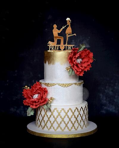 Golden opulence  - Cake by Sahana Lakshmi