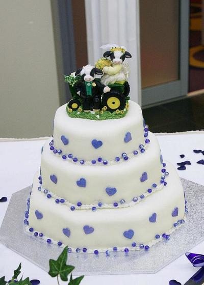 Cute Country Wedding Cake - Cake by Sharon Frost 