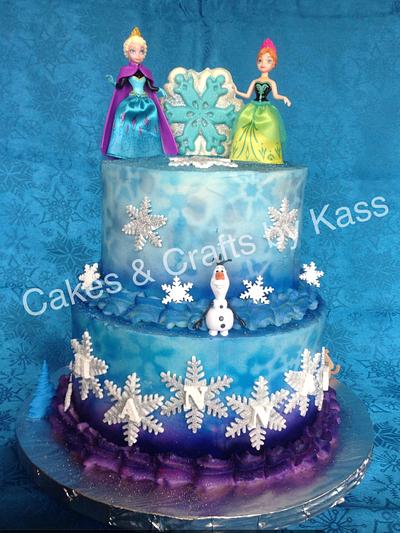 Snowflakes!!  - Cake by Cakes & Crafts by Kass 