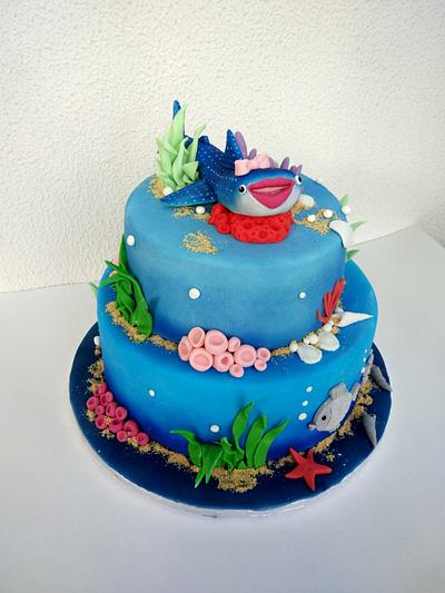 Shark lady - Cake by nef_cake_deco