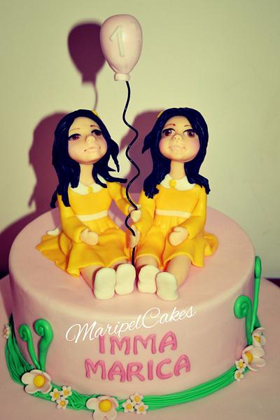 Twins - Cake by MaripelCakes