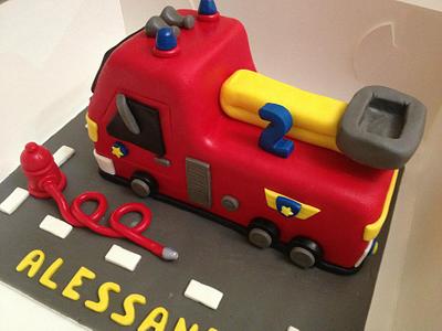 Fire Engine Cake - Cake by Eliana