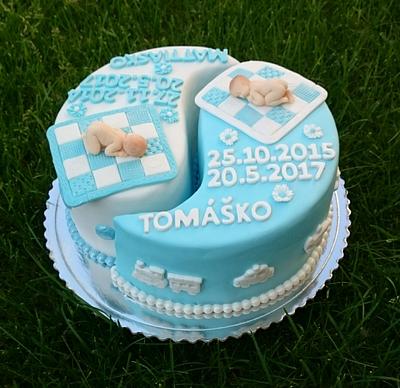 Christening cake for boys - Cake by AndyCake