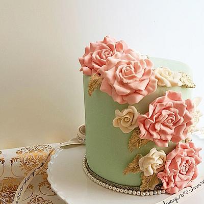 Pretty Peach Classy - Cake by Shafaq's Bake House