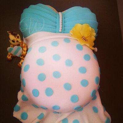 Preggy Belly cake - Cake by Rezana