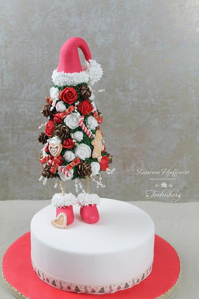 Christmas tree in boots - Cake by Tortenherz