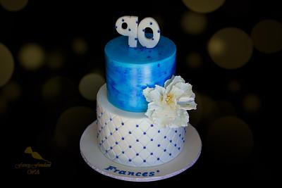 90th Birthday - Cake by Fancy Fondant WA