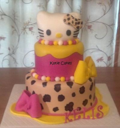 Leopard Hello Kitty Cake - Cake by Katie Cortes