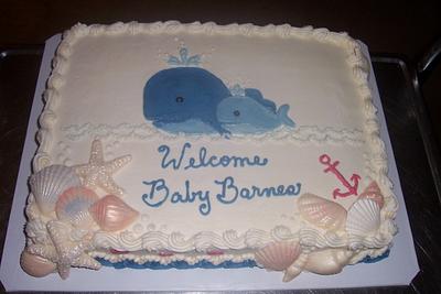 Baby Boy Barnes - shower  - Cake by BettyA