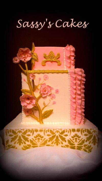 Royal Blush - Cake by Sassy's Cakes