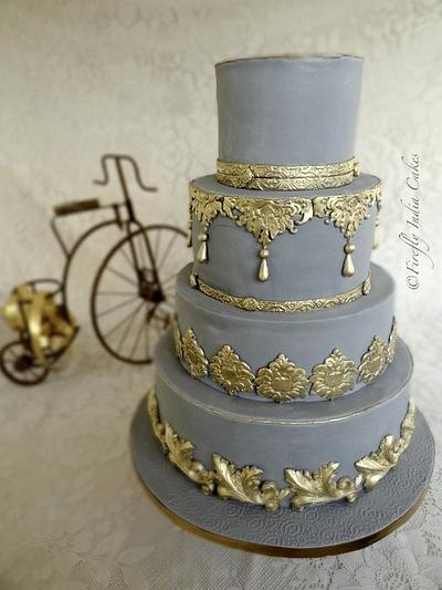 Slate and Gold - Cake by Firefly India by Pavani Kaur