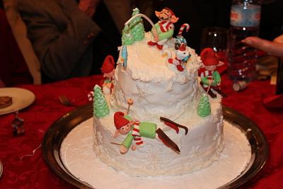 Christmas Elves - Cake by Artym 