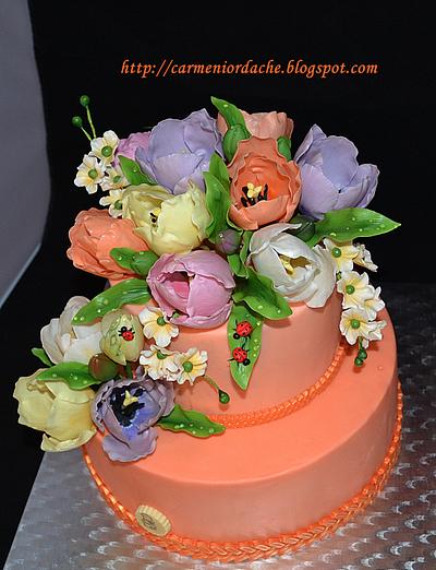 Tulips cake - Cake by Carmen Iordache