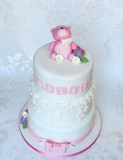 Daisy Christening Cake - Cake by Pam 