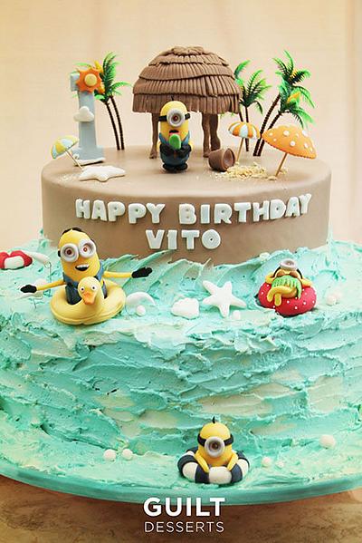 Minions Beach Party! - Cake by Guilt Desserts