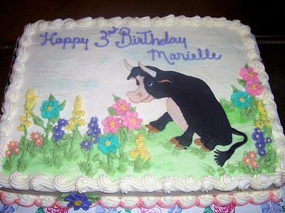 A Sweet Bull for Marielle - Cake by BettyA