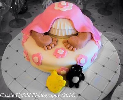 Girls Baby Shower Cake - Cake by CharlotteHargroveCakes