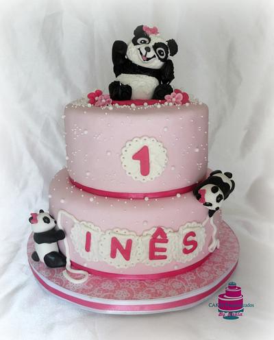 Panda cake - Cake by CakesByPaula