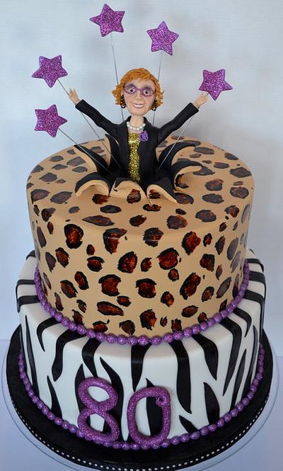 80th birthday cake - Cake by Carol