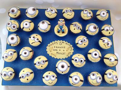 'One in a Minion' cupcake birthday surprise - Cake by Yvonne Beesley