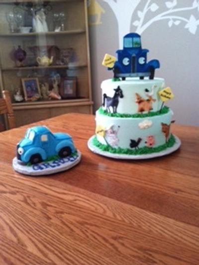 Little Blue Truck - Cake by Jeaniecakes