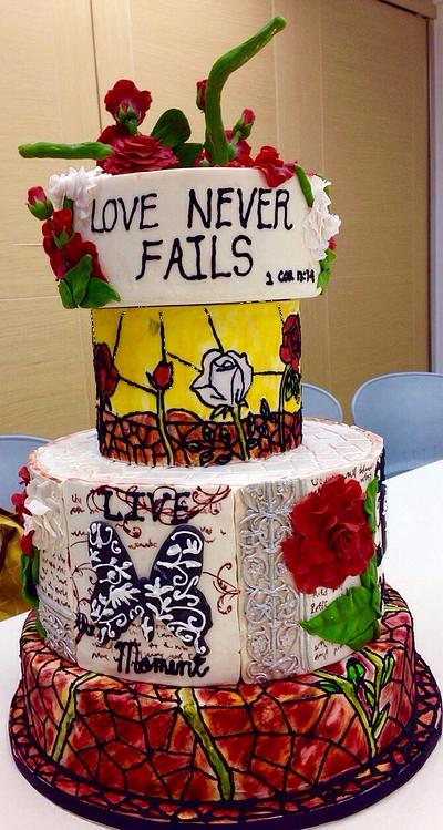 Elements of Love - An Anniversary Cake - Cake by Lady D