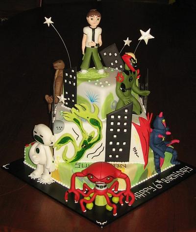 Ben 10 and his Aliens - Cake by Nadia Zucchelli