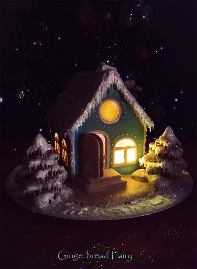 Winter gingerbread house - Cake by Incantata